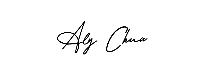 Make a short Aly Chua signature style. Manage your documents anywhere anytime using AmerikaSignatureDemo-Regular. Create and add eSignatures, submit forms, share and send files easily. Aly Chua signature style 3 images and pictures png