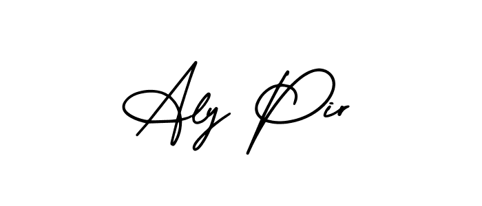 Use a signature maker to create a handwritten signature online. With this signature software, you can design (AmerikaSignatureDemo-Regular) your own signature for name Aly Pir. Aly Pir signature style 3 images and pictures png