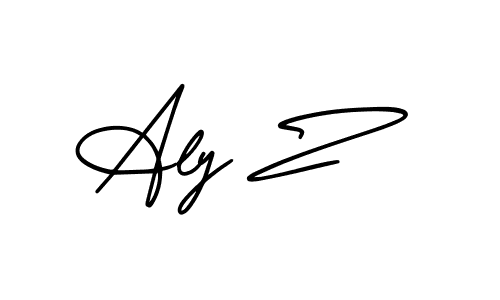 Check out images of Autograph of Aly Z name. Actor Aly Z Signature Style. AmerikaSignatureDemo-Regular is a professional sign style online. Aly Z signature style 3 images and pictures png