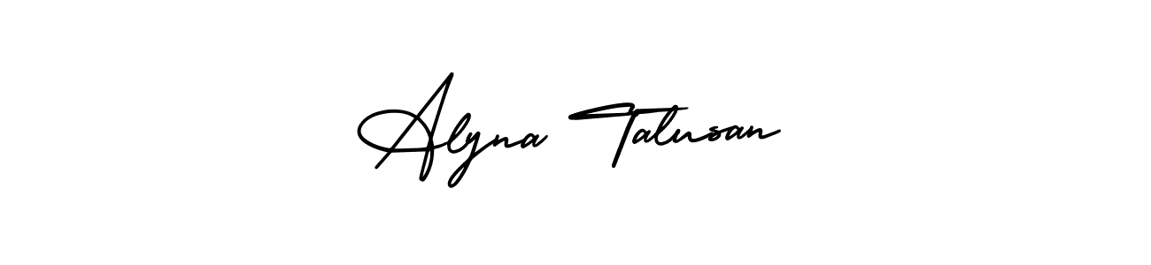 You can use this online signature creator to create a handwritten signature for the name Alyna Talusan. This is the best online autograph maker. Alyna Talusan signature style 3 images and pictures png