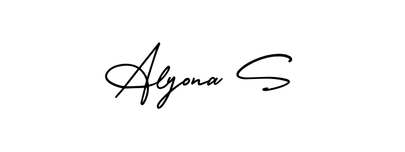 Best and Professional Signature Style for Alyona S. AmerikaSignatureDemo-Regular Best Signature Style Collection. Alyona S signature style 3 images and pictures png