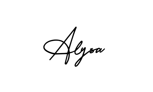 It looks lik you need a new signature style for name Alysa. Design unique handwritten (AmerikaSignatureDemo-Regular) signature with our free signature maker in just a few clicks. Alysa signature style 3 images and pictures png