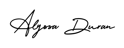 You can use this online signature creator to create a handwritten signature for the name Alyssa Duran. This is the best online autograph maker. Alyssa Duran signature style 3 images and pictures png