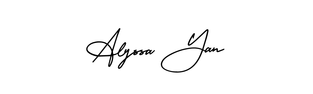 Once you've used our free online signature maker to create your best signature AmerikaSignatureDemo-Regular style, it's time to enjoy all of the benefits that Alyssa Yan name signing documents. Alyssa Yan signature style 3 images and pictures png