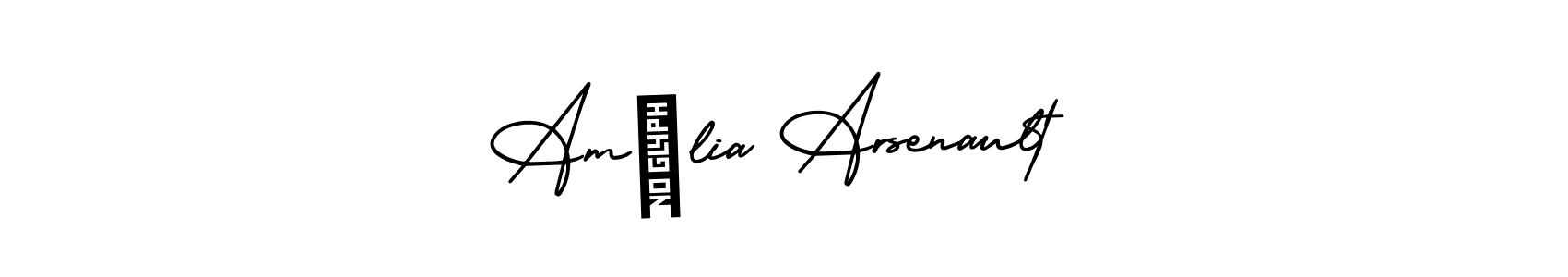 How to make Amélia Arsenault signature? AmerikaSignatureDemo-Regular is a professional autograph style. Create handwritten signature for Amélia Arsenault name. Amélia Arsenault signature style 3 images and pictures png