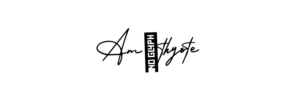 Also You can easily find your signature by using the search form. We will create Améthyste name handwritten signature images for you free of cost using AmerikaSignatureDemo-Regular sign style. Améthyste signature style 3 images and pictures png