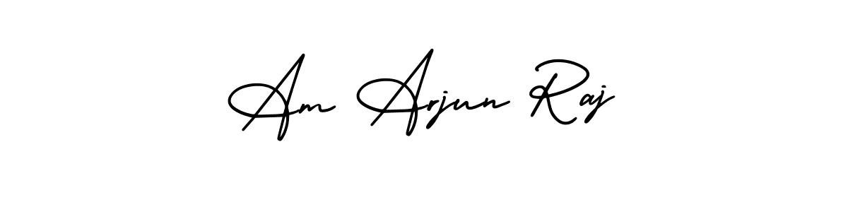 Use a signature maker to create a handwritten signature online. With this signature software, you can design (AmerikaSignatureDemo-Regular) your own signature for name Am Arjun Raj. Am Arjun Raj signature style 3 images and pictures png