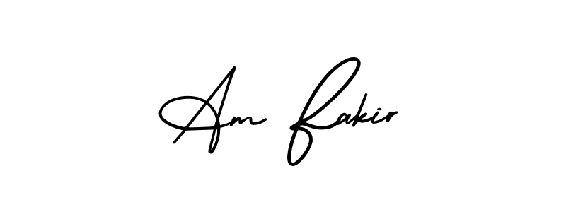 How to Draw Am Fakir signature style? AmerikaSignatureDemo-Regular is a latest design signature styles for name Am Fakir. Am Fakir signature style 3 images and pictures png