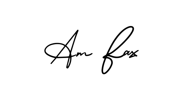 Design your own signature with our free online signature maker. With this signature software, you can create a handwritten (AmerikaSignatureDemo-Regular) signature for name Am Fax. Am Fax signature style 3 images and pictures png