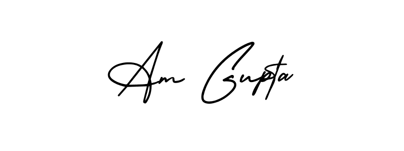 It looks lik you need a new signature style for name Am Gupta. Design unique handwritten (AmerikaSignatureDemo-Regular) signature with our free signature maker in just a few clicks. Am Gupta signature style 3 images and pictures png