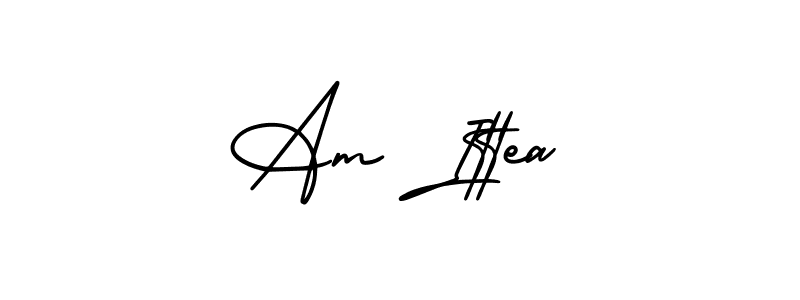 It looks lik you need a new signature style for name Am Ittea. Design unique handwritten (AmerikaSignatureDemo-Regular) signature with our free signature maker in just a few clicks. Am Ittea signature style 3 images and pictures png