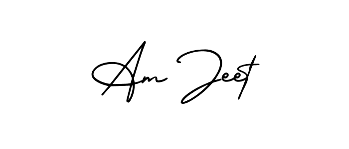 if you are searching for the best signature style for your name Am Jeet. so please give up your signature search. here we have designed multiple signature styles  using AmerikaSignatureDemo-Regular. Am Jeet signature style 3 images and pictures png