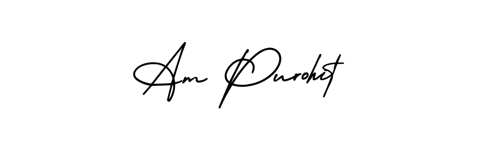 if you are searching for the best signature style for your name Am Purohit. so please give up your signature search. here we have designed multiple signature styles  using AmerikaSignatureDemo-Regular. Am Purohit signature style 3 images and pictures png