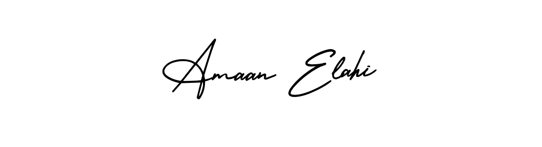 Make a short Amaan Elahi signature style. Manage your documents anywhere anytime using AmerikaSignatureDemo-Regular. Create and add eSignatures, submit forms, share and send files easily. Amaan Elahi signature style 3 images and pictures png