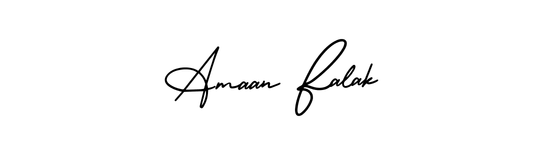 AmerikaSignatureDemo-Regular is a professional signature style that is perfect for those who want to add a touch of class to their signature. It is also a great choice for those who want to make their signature more unique. Get Amaan Falak name to fancy signature for free. Amaan Falak signature style 3 images and pictures png