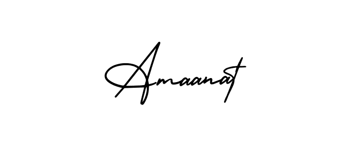 Create a beautiful signature design for name Amaanat. With this signature (AmerikaSignatureDemo-Regular) fonts, you can make a handwritten signature for free. Amaanat signature style 3 images and pictures png