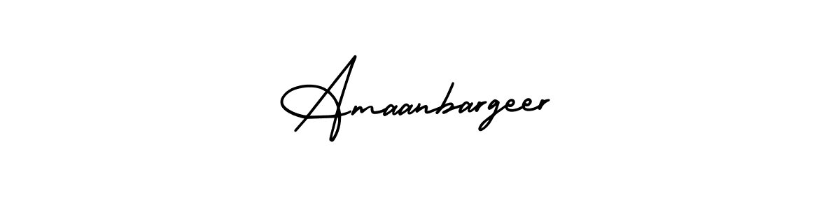 Design your own signature with our free online signature maker. With this signature software, you can create a handwritten (AmerikaSignatureDemo-Regular) signature for name Amaanbargeer. Amaanbargeer signature style 3 images and pictures png