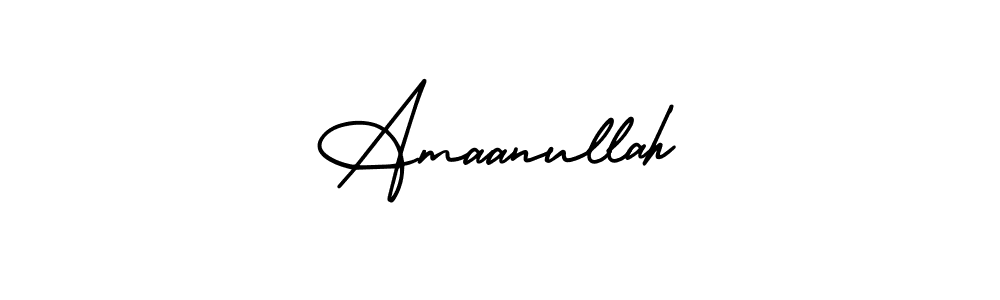 Make a beautiful signature design for name Amaanullah. Use this online signature maker to create a handwritten signature for free. Amaanullah signature style 3 images and pictures png