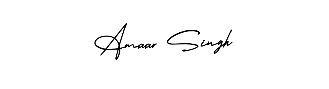 This is the best signature style for the Amaar Singh name. Also you like these signature font (AmerikaSignatureDemo-Regular). Mix name signature. Amaar Singh signature style 3 images and pictures png