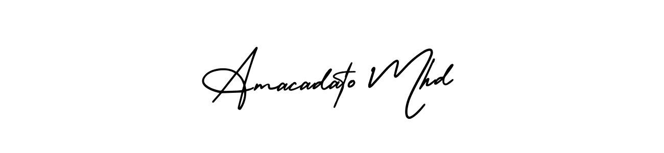 How to Draw Amacadato Mhd signature style? AmerikaSignatureDemo-Regular is a latest design signature styles for name Amacadato Mhd. Amacadato Mhd signature style 3 images and pictures png