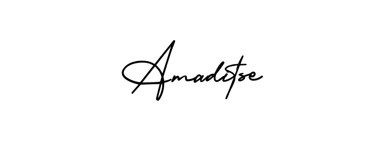 Design your own signature with our free online signature maker. With this signature software, you can create a handwritten (AmerikaSignatureDemo-Regular) signature for name Amaditse. Amaditse signature style 3 images and pictures png