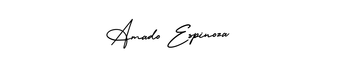 AmerikaSignatureDemo-Regular is a professional signature style that is perfect for those who want to add a touch of class to their signature. It is also a great choice for those who want to make their signature more unique. Get Amado Espinoza name to fancy signature for free. Amado Espinoza signature style 3 images and pictures png