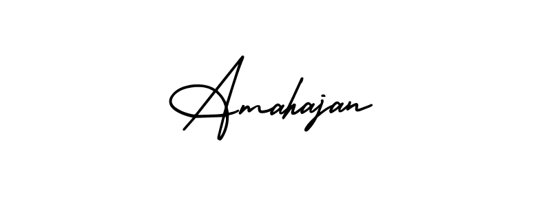 The best way (AmerikaSignatureDemo-Regular) to make a short signature is to pick only two or three words in your name. The name Amahajan include a total of six letters. For converting this name. Amahajan signature style 3 images and pictures png