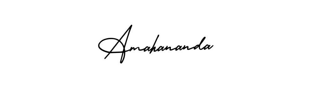You can use this online signature creator to create a handwritten signature for the name Amahananda. This is the best online autograph maker. Amahananda signature style 3 images and pictures png