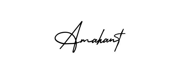 Create a beautiful signature design for name Amahant. With this signature (AmerikaSignatureDemo-Regular) fonts, you can make a handwritten signature for free. Amahant signature style 3 images and pictures png