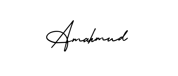 The best way (AmerikaSignatureDemo-Regular) to make a short signature is to pick only two or three words in your name. The name Amahmud include a total of six letters. For converting this name. Amahmud signature style 3 images and pictures png