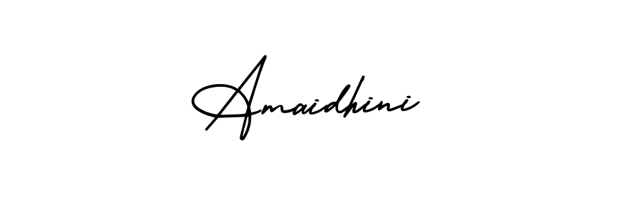 It looks lik you need a new signature style for name Amaidhini. Design unique handwritten (AmerikaSignatureDemo-Regular) signature with our free signature maker in just a few clicks. Amaidhini signature style 3 images and pictures png