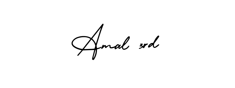 Amal 3rd stylish signature style. Best Handwritten Sign (AmerikaSignatureDemo-Regular) for my name. Handwritten Signature Collection Ideas for my name Amal 3rd. Amal 3rd signature style 3 images and pictures png