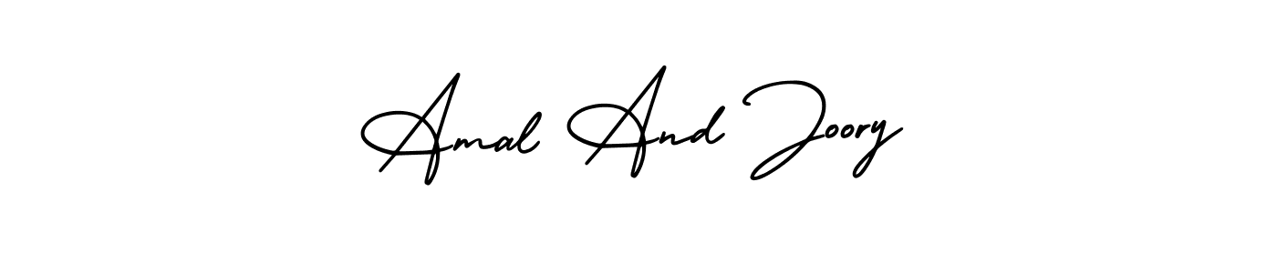 How to make Amal And Joory name signature. Use AmerikaSignatureDemo-Regular style for creating short signs online. This is the latest handwritten sign. Amal And Joory signature style 3 images and pictures png