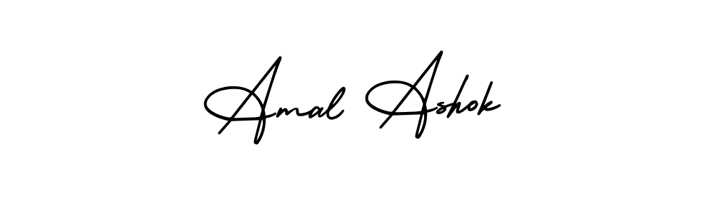 Use a signature maker to create a handwritten signature online. With this signature software, you can design (AmerikaSignatureDemo-Regular) your own signature for name Amal Ashok. Amal Ashok signature style 3 images and pictures png