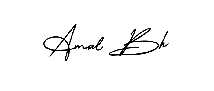AmerikaSignatureDemo-Regular is a professional signature style that is perfect for those who want to add a touch of class to their signature. It is also a great choice for those who want to make their signature more unique. Get Amal Bh name to fancy signature for free. Amal Bh signature style 3 images and pictures png