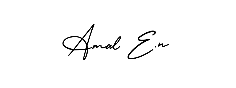 Design your own signature with our free online signature maker. With this signature software, you can create a handwritten (AmerikaSignatureDemo-Regular) signature for name Amal E.n. Amal E.n signature style 3 images and pictures png