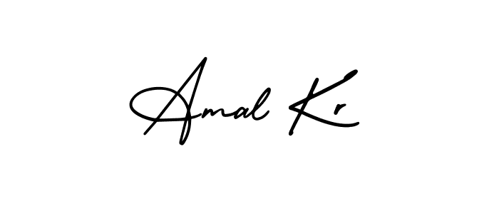 Amal Kr stylish signature style. Best Handwritten Sign (AmerikaSignatureDemo-Regular) for my name. Handwritten Signature Collection Ideas for my name Amal Kr. Amal Kr signature style 3 images and pictures png