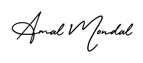 An effortless, minimalist signature concept for Amal Mondal using AmerikaSignatureDemo-Regular design. Clean lines that look great on any document. Amal Mondal signature style 3 images and pictures png