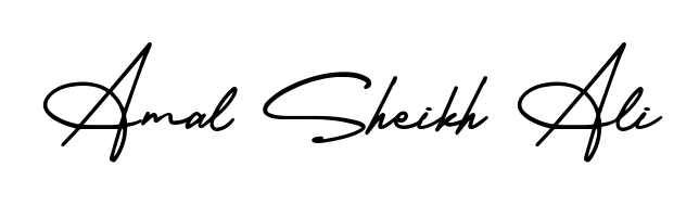 See photos of Amal Sheikh Ali official signature. Check more albums & portfolios. Read reviews & check more about AmerikaSignatureDemo-Regular font. Amal Sheikh Ali signature style 3 images and pictures png