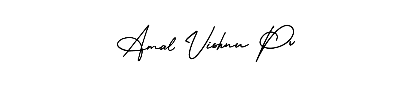 if you are searching for the best signature style for your name Amal Vishnu Pv. so please give up your signature search. here we have designed multiple signature styles  using AmerikaSignatureDemo-Regular. Amal Vishnu Pv signature style 3 images and pictures png