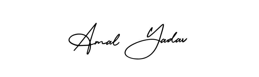 Create a beautiful signature design for name Amal Yadav. With this signature (AmerikaSignatureDemo-Regular) fonts, you can make a handwritten signature for free. Amal Yadav signature style 3 images and pictures png