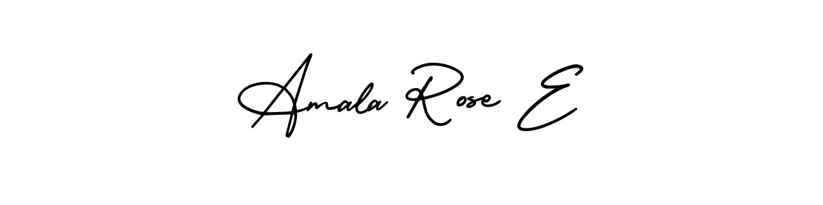 AmerikaSignatureDemo-Regular is a professional signature style that is perfect for those who want to add a touch of class to their signature. It is also a great choice for those who want to make their signature more unique. Get Amala Rose E name to fancy signature for free. Amala Rose E signature style 3 images and pictures png