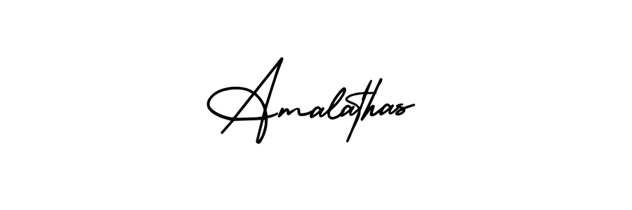 It looks lik you need a new signature style for name Amalathas. Design unique handwritten (AmerikaSignatureDemo-Regular) signature with our free signature maker in just a few clicks. Amalathas signature style 3 images and pictures png