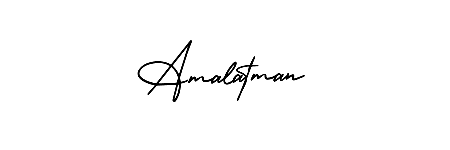 Use a signature maker to create a handwritten signature online. With this signature software, you can design (AmerikaSignatureDemo-Regular) your own signature for name Amalatman. Amalatman signature style 3 images and pictures png