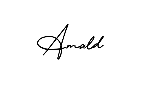 It looks lik you need a new signature style for name Amald. Design unique handwritten (AmerikaSignatureDemo-Regular) signature with our free signature maker in just a few clicks. Amald signature style 3 images and pictures png