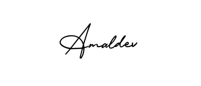 Make a beautiful signature design for name Amaldev. With this signature (AmerikaSignatureDemo-Regular) style, you can create a handwritten signature for free. Amaldev signature style 3 images and pictures png