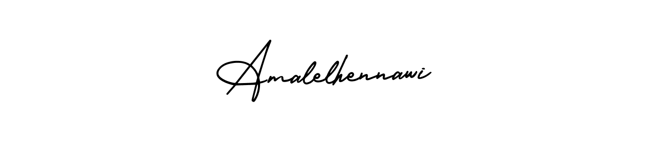 Make a beautiful signature design for name Amalelhennawi. Use this online signature maker to create a handwritten signature for free. Amalelhennawi signature style 3 images and pictures png