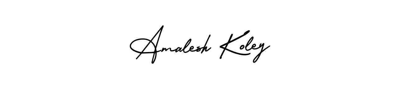 Also we have Amalesh Koley name is the best signature style. Create professional handwritten signature collection using AmerikaSignatureDemo-Regular autograph style. Amalesh Koley signature style 3 images and pictures png