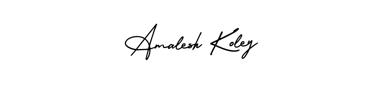 Also we have Amalesh Koley name is the best signature style. Create professional handwritten signature collection using AmerikaSignatureDemo-Regular autograph style. Amalesh Koley signature style 3 images and pictures png