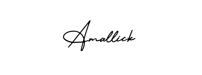 Similarly AmerikaSignatureDemo-Regular is the best handwritten signature design. Signature creator online .You can use it as an online autograph creator for name Amallick. Amallick signature style 3 images and pictures png